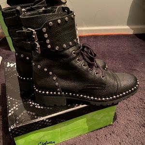 Sam Edelman Jennifer Studded Combat Boots